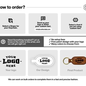 Personalized Leather Keychain: Custom Logo or Text – Saddle Tan Key Fob ...