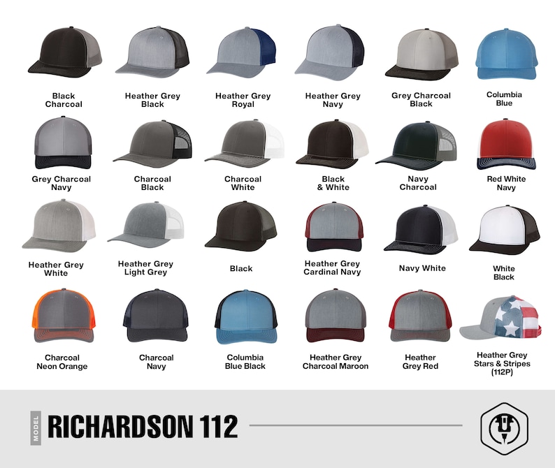 Custom Trucker Leather Patch Hat, Laser Engraved for Company brand, Personalized Logo or Text, Richardson Hats image 3