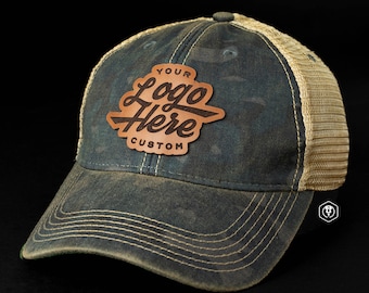 Personalized Leather Patch Trucker Hat: Custom Logo Design – Legacy