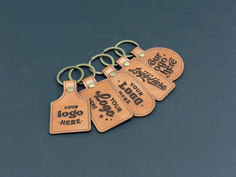 Personalized Leather Keychain Custom Name Leather Key Ring