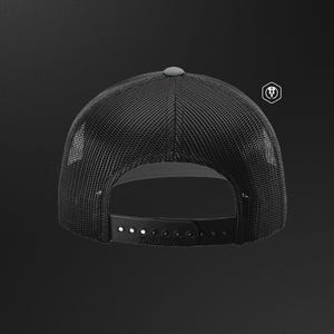 Personalized Leather Patch Trucker Hat: Custom Laser-Engraved Logo – Richardson 112 image 2