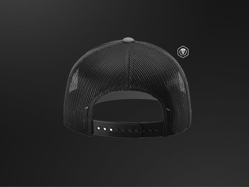 Personalized Leather Patch Trucker Hat: Custom Laser-Engraved Logo – Richardson 112 image 2