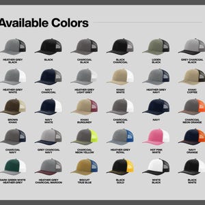 Personalized Leather Patch Trucker Hat: Custom Laser-Engraved Logo – Richardson 112 image 3