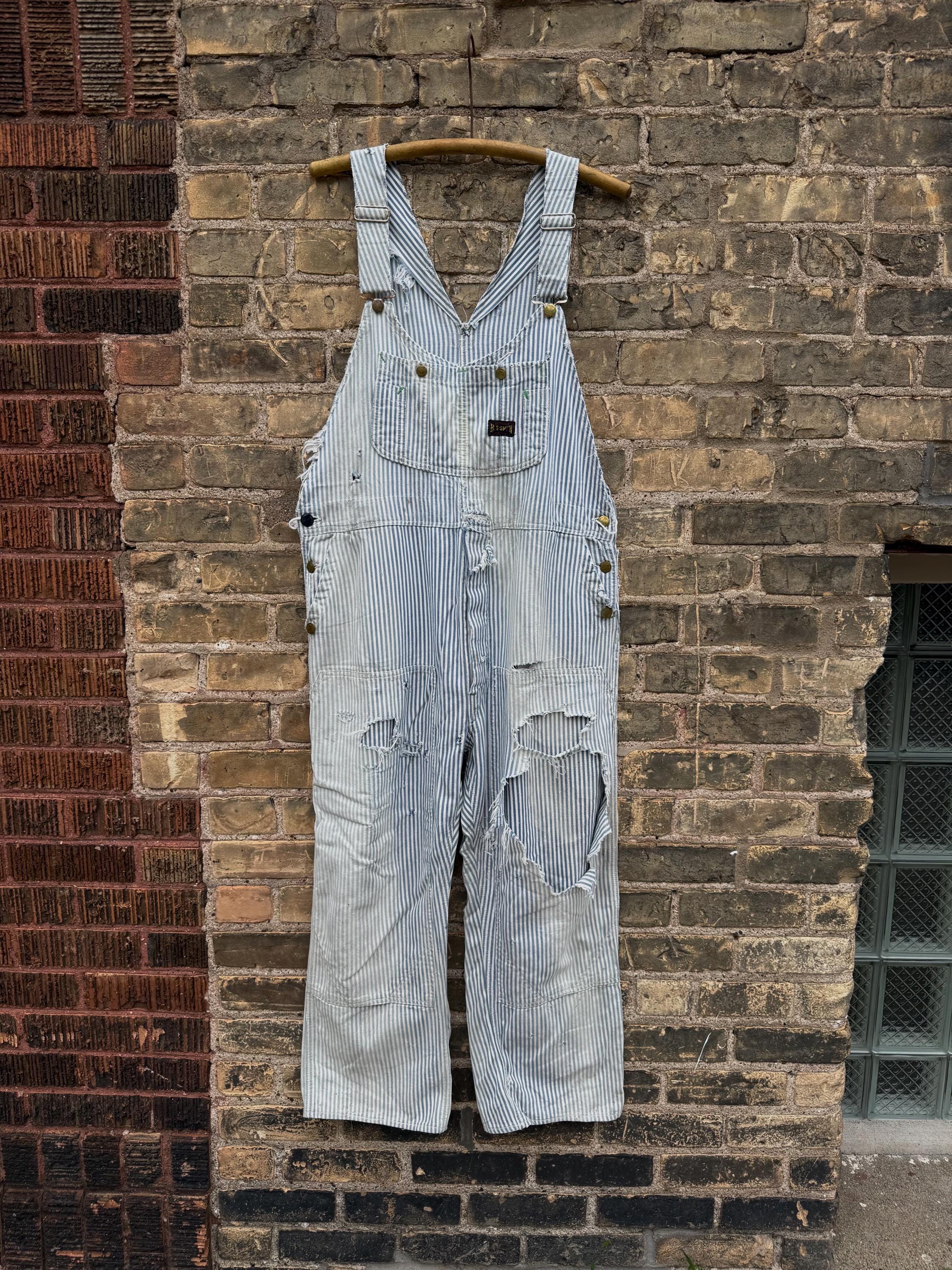 ジャケット・アウター 70's BIG SMITH Vintage Coveralls Union Made Big Smith Coveralls Distressed Repairs S M Size