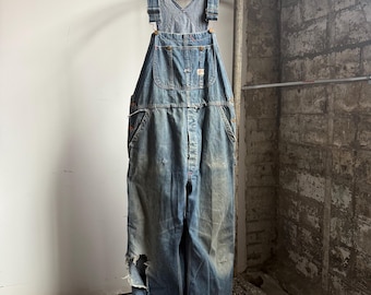 Vintage Big Jack Guy One Metal Workwear Jeans Denim Overalls