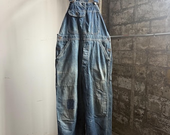 Vintage 40s 50s LEE Jelt Denim Sanforized Distressed Medium Wash