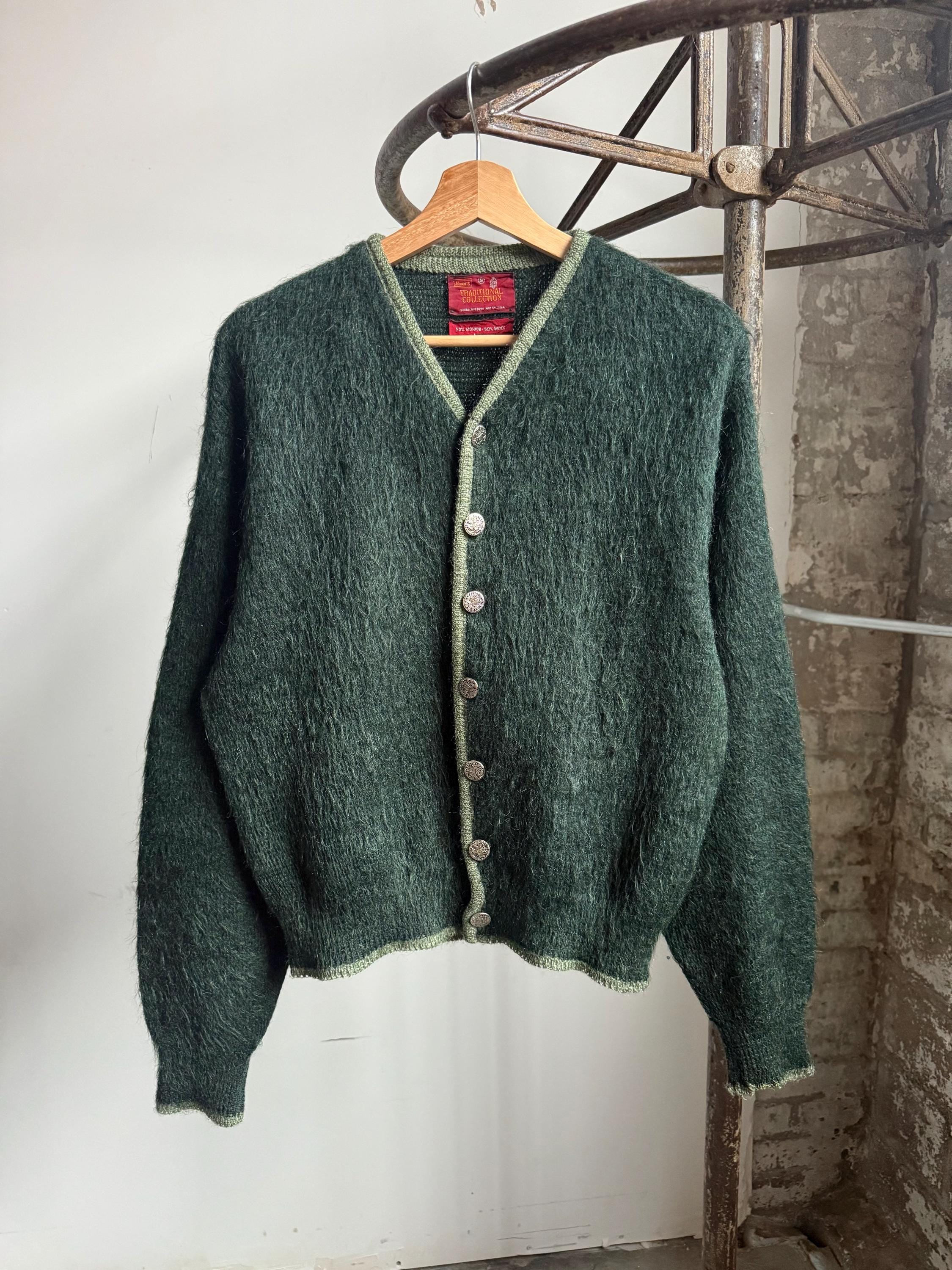 60s Mohair Cardigan - Etsy