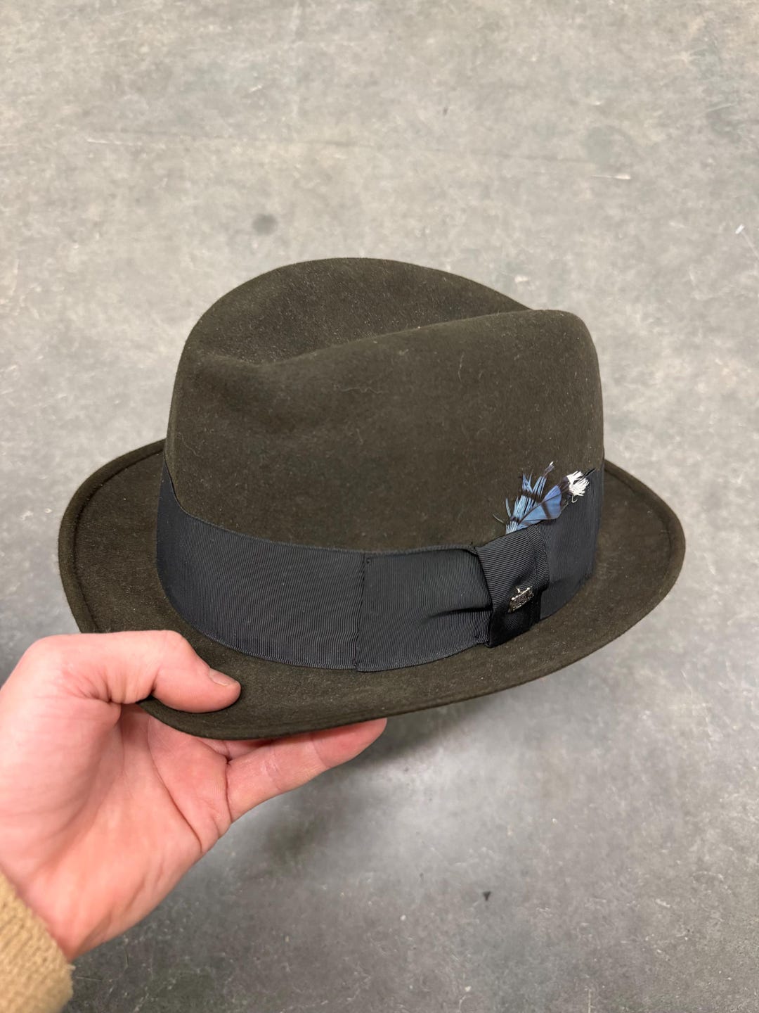 Chapeau Fedora Safari en Coton Ciré Hydrofuge Ava marron STETSON