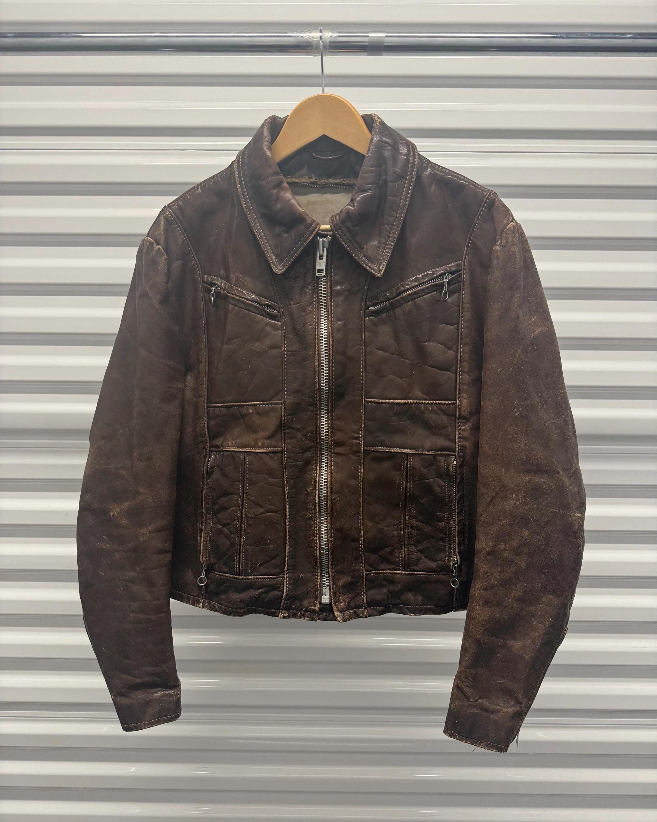 Schott Leather Jacket - Etsy Schott Leather Jacket - Etsy