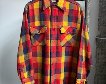 Vintage Pilgrim Board Shirt Style Wool Flannel SZ M - Etsy