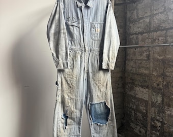 【BIGMAC】DENIM COVERALL USED M Vintage 