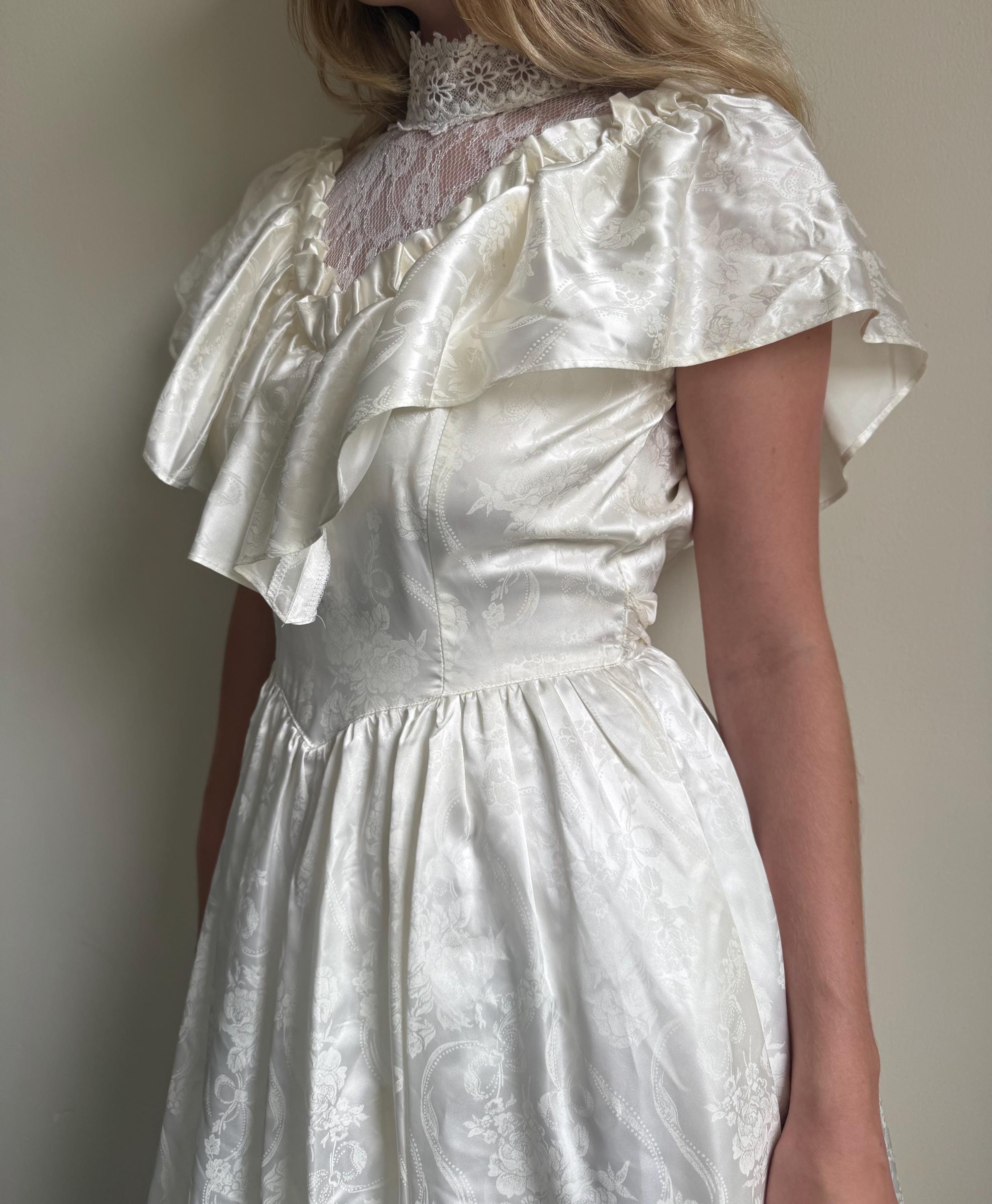 Vintage 1980’s Gunne Sax by Jessica Mcclintock Ivory Prairie Wedding ...