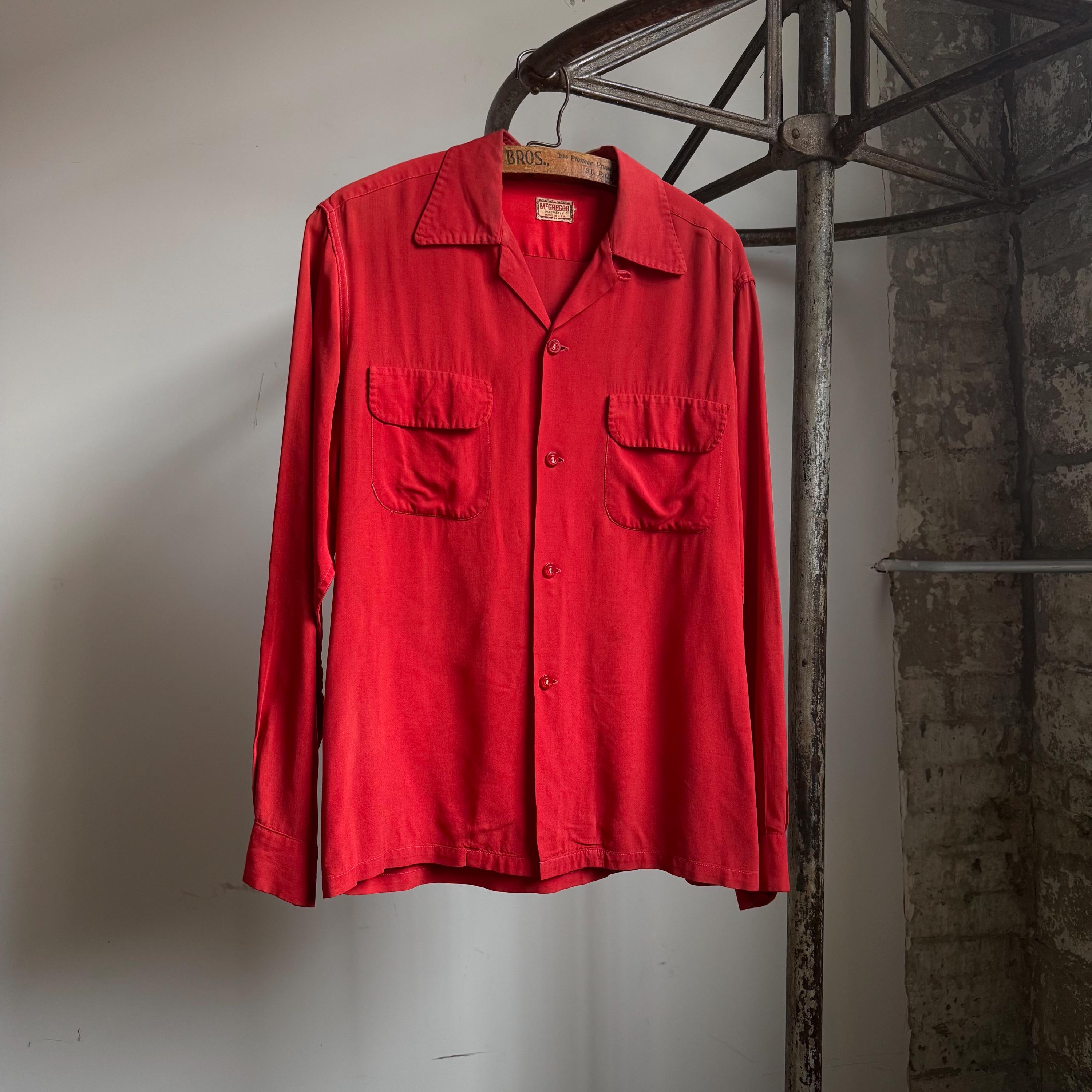 トップス 50s rayon shirt 1950's Rayon Shirt - Etsy
