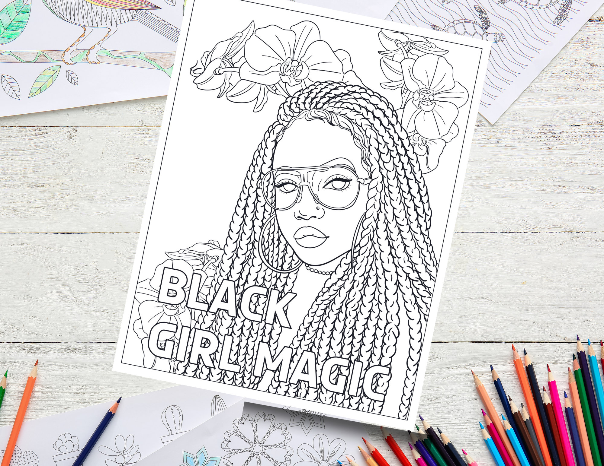 African American Adult Coloring Book for Women, Black Girl Coloring Book, Coloring  Books, Black Artists, Christmas Gifts for Black Women 