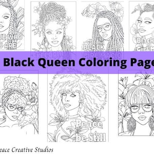 Black Girl Coloring Pages | 7 Coloring Pages | Printable Coloring Pages