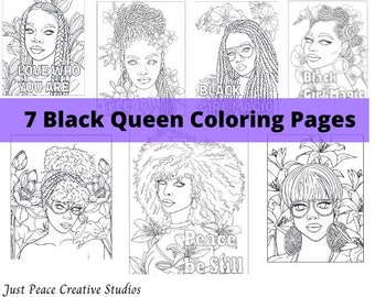 Black Girl Coloring Pages | 7 Coloring Pages | Printable Coloring Pages