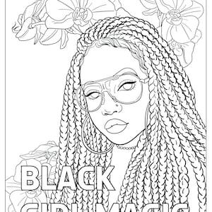 printable coloring page girl portrait and clothes colouring etsy australia