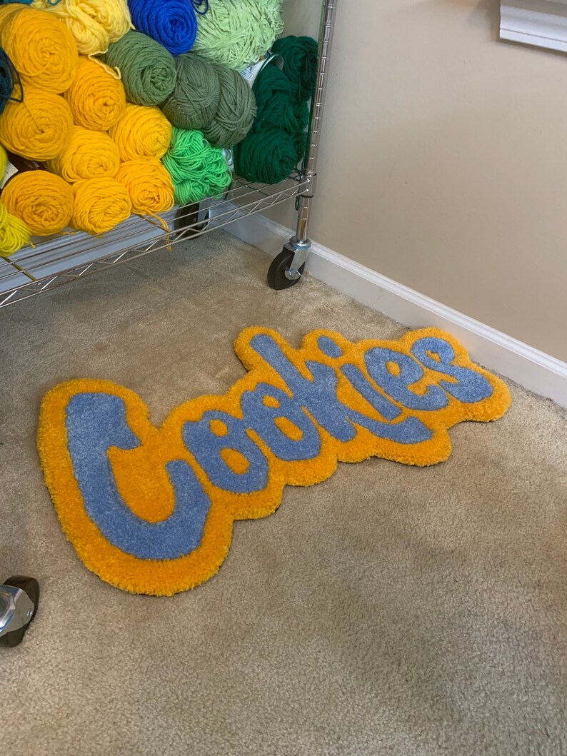 Cookies Inspired Rug Piece for Wall or Floor Etsy