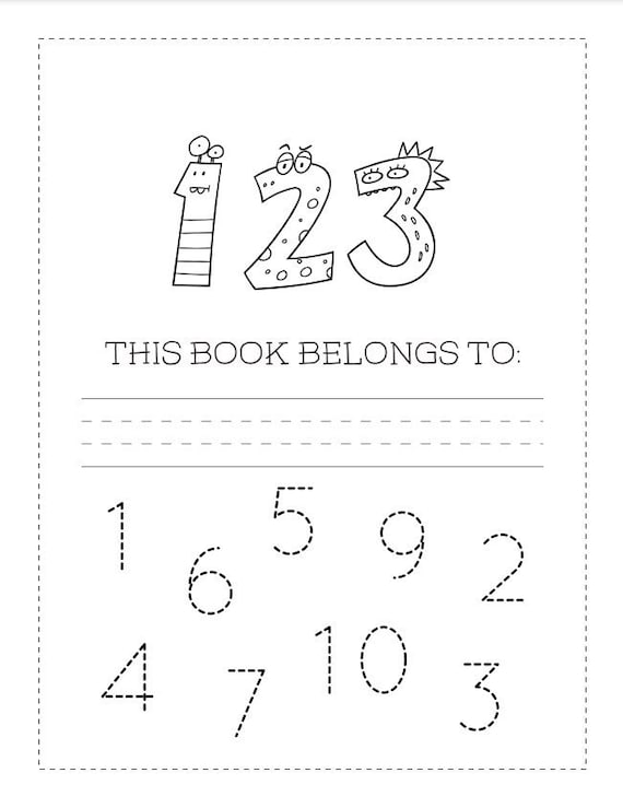 41 printable number tracing worksheets numbers 1 20 pre k etsy
