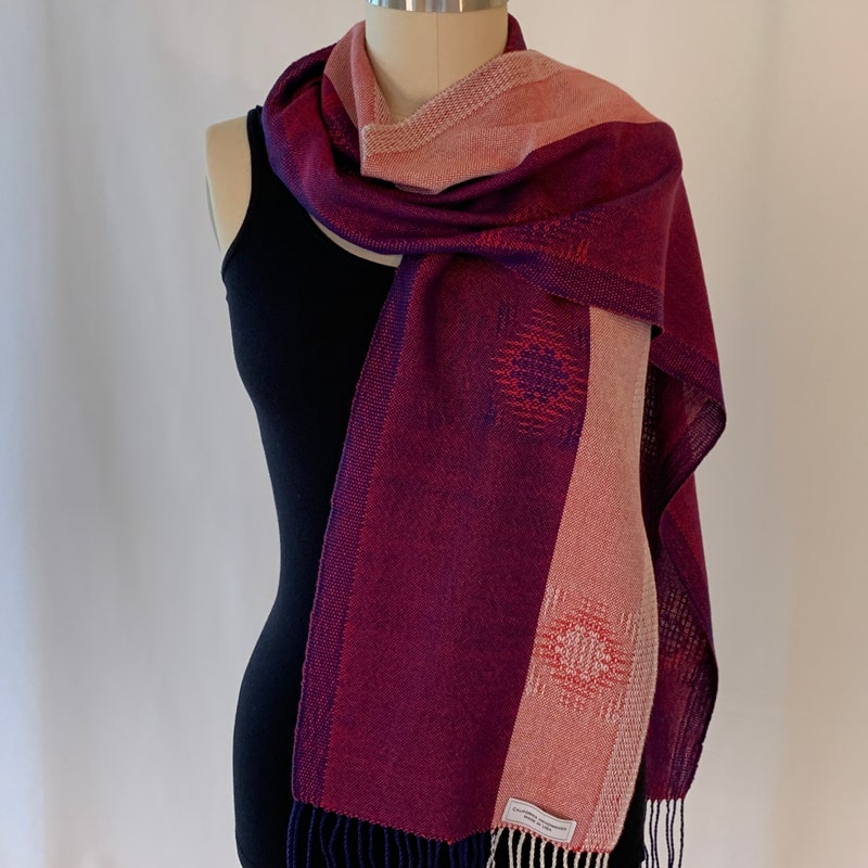 Wool Tencel Solid Ruched Lightweight Scarf