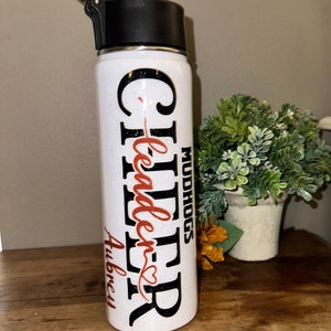 Cheer Tumbler, Cheerleader Tumbler, Personalized Cheerleader Tumbler