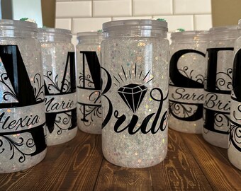 Wedding snowglobe tumbler