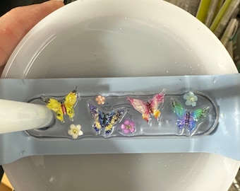 Butterfly Stanley topper- Spring Tumbler Name Tag - Cup Accessories - Tumbler Topper - Butterfly Drink Topper - Fits 40, 30, and 20oz