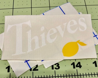 Thieves+Lemon Vinyl Label - Waterproof