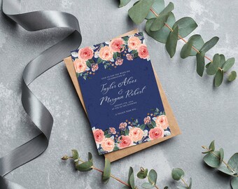 Printable invitation|Wedding invitation|Invitation template|Invite download|Editable invite|Instant Download