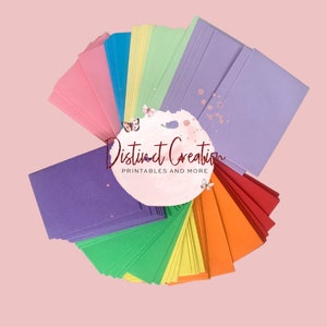 100 mini sobres/Giftcards/budget/100envelopechallenge/rainbow envelopes/100 envelope challenge kit/100 Envelopes Savings Challenge Box