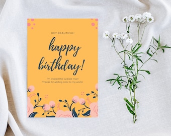 Birthday card|Happy birthday card|Greeting card|Cute birthday card|Birthday card pack