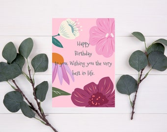 Birthday card|Happy birthday card|Greeting card|Cute birthday card|Birthday card pack|Stencils|Templates|Birthday card template|