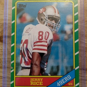 Jerry Rice Rookie Card 1986