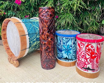 Tahitian Drums, Toere, Pahu, Faatete, Pahu Tupai **READ FIRST** - Etsy