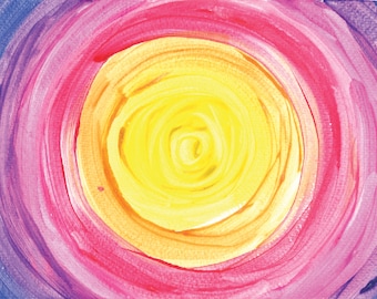 Sunrise Sunset watercolor print
