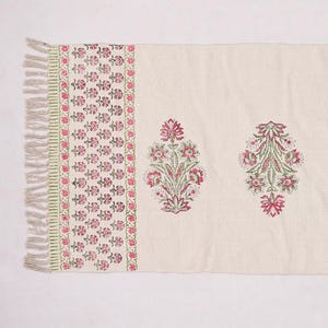Schlafzimmerteppich, Blockdruckteppich, moderner Teppich, Gartenteppich, Blumendruckteppich, Innenteppich, Wohndeko, indische Baumwollteppic