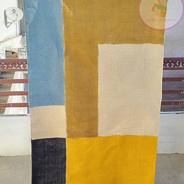 Multicolor Hand Block Printed Cotton Rug, Rugs For Bedroom 6x9 Turkish Rug Area Rug Moroccan rug, 6x9, 8x10, 2x3 Rug