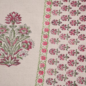 Cotton area runner rug Block print rug runner for hallway, stair yoga mat bohemian rugs bathroom runner outdoor patio décor area rug