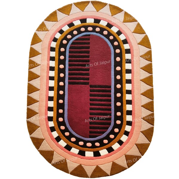 Oval Shape Rug Etsy