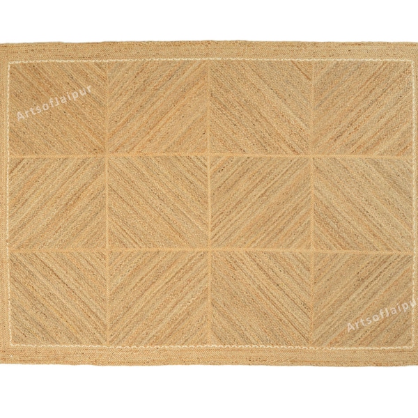 Modern Jute Area Rug Designer Rug Customized Rug Home Decor Rug Dining Room Runner Rug Jute Runner Rug Kitchen Runner Stair Runner Rug