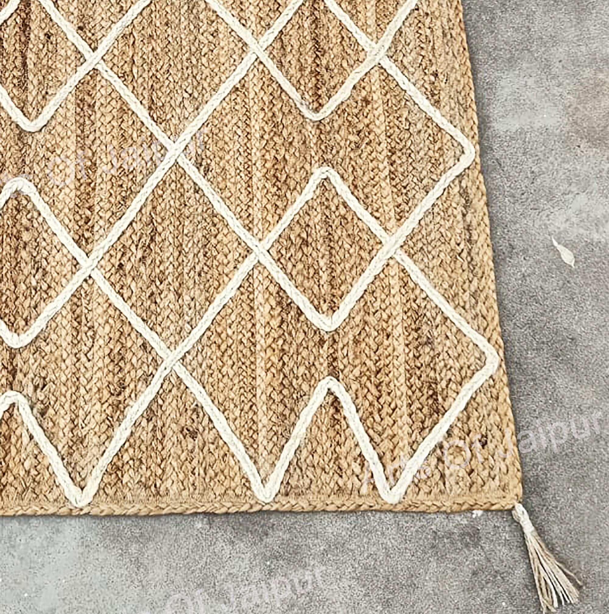 Jute Rug Hand Braided Rug Jute Rugs Rectangle Jute Rug Runner Rug Indoor Rug Square Rug Boho