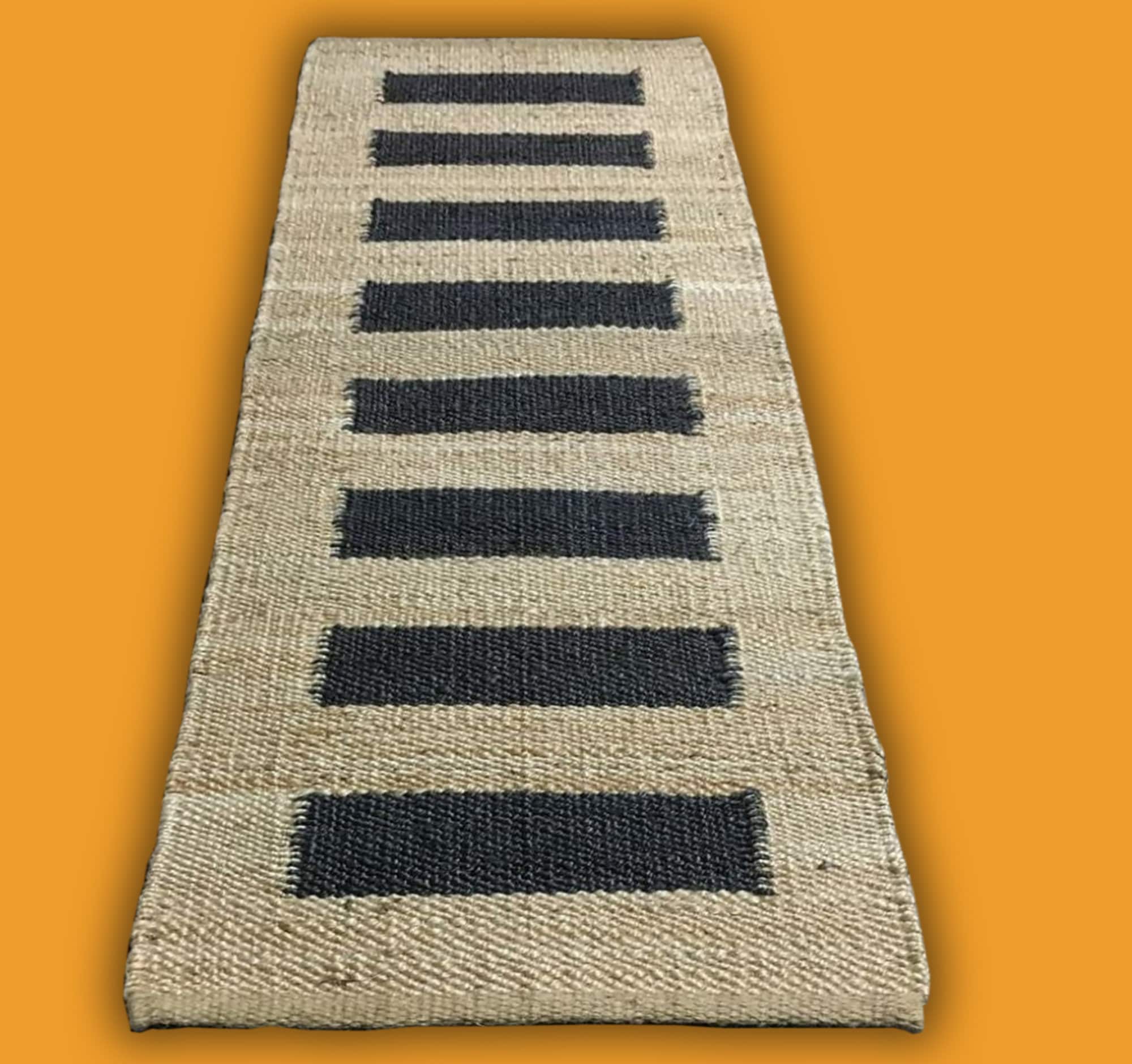 Handmade Jute Rug Black Border Jute Rug Natural Jute Rug Jute Etsy