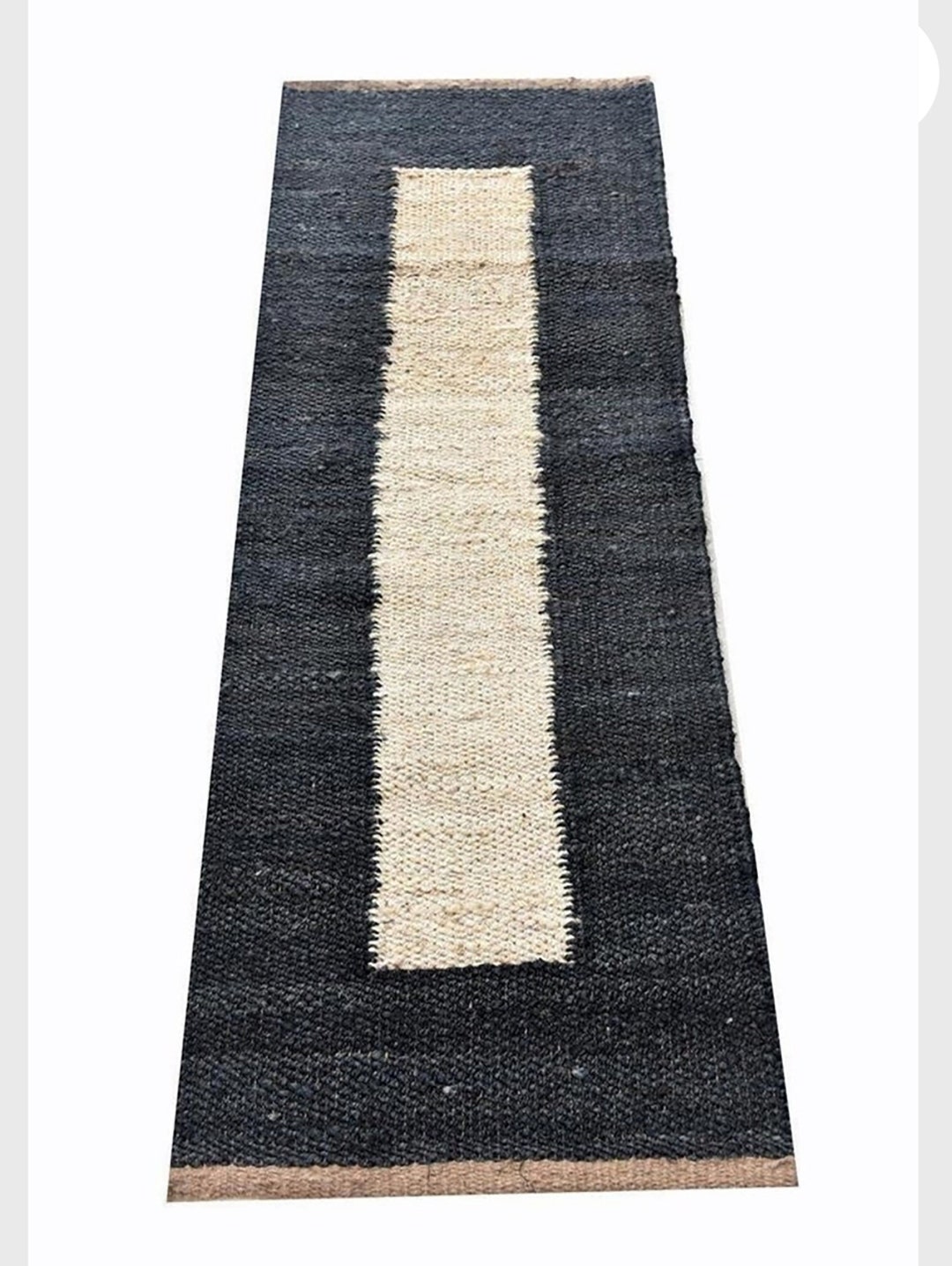 Handmade Jute Rug Black Border Jute Rug Natural Jute Rug Jute Etsy