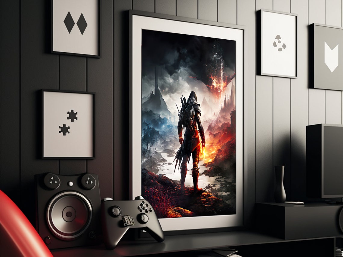 Epic Gaming Wall Art, Game Room Decor, Digital Download, Gamer Gift