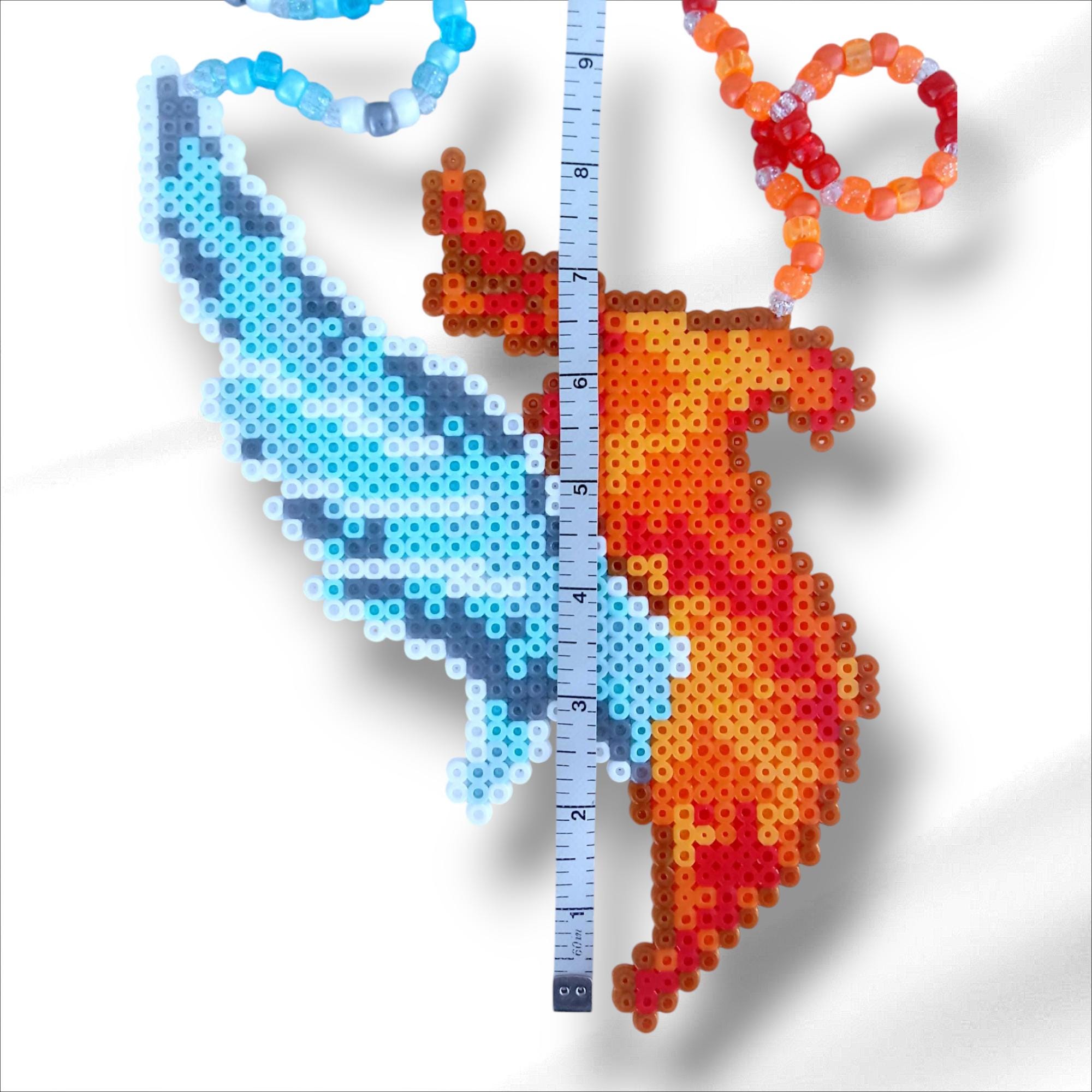 Illenium Fire & Ice Perler Bead Rave Kandi Necklace - Etsy