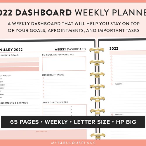 EDITABLE Big Happy Planner Dashboard Layout Printable Insert Etsy