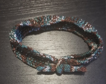Bow Headband - Hand Knitted - Soft Wool