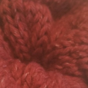 Thin Headband Halo Hand Knitted Soft Wool Red