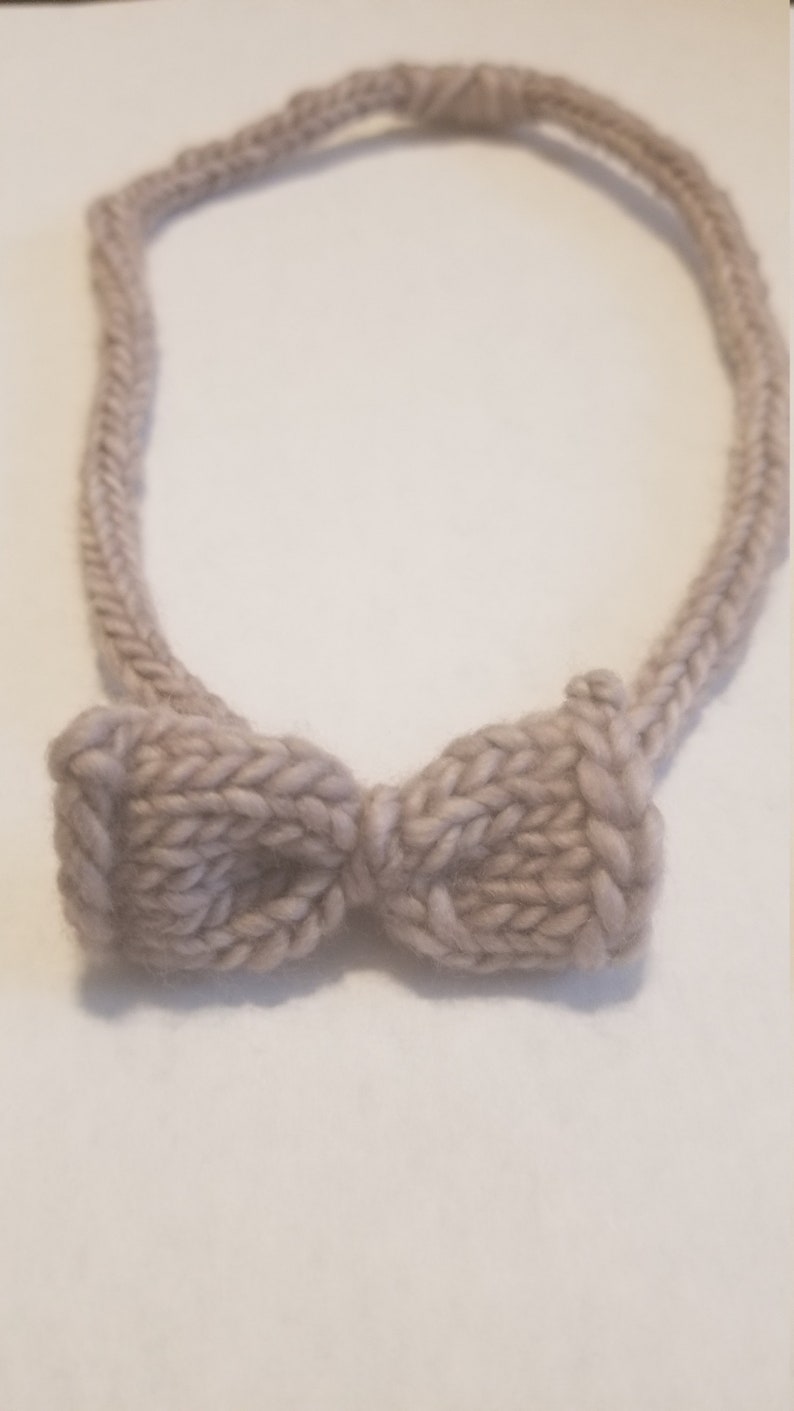 Thin Headband Halo Hand Knitted Soft Wool image 4