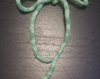 Hair Ribbon - Hand Knitted - Soft Wool